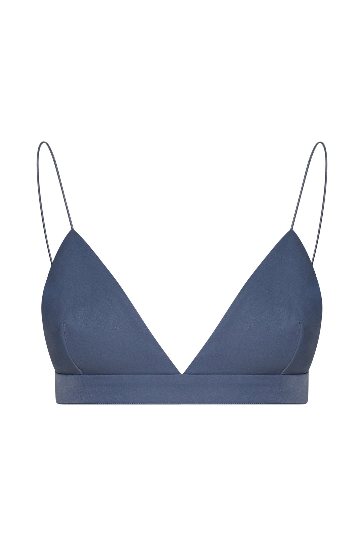 Cynthia Triangle Bralette - Bleu acier