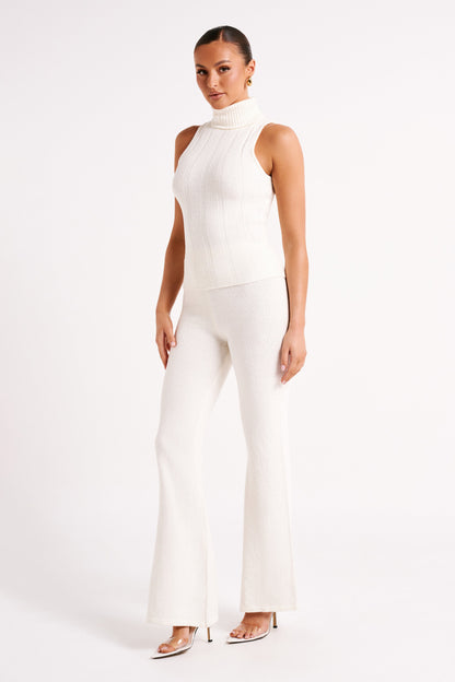 Pantalon en Tricot Angelina - Ivoire