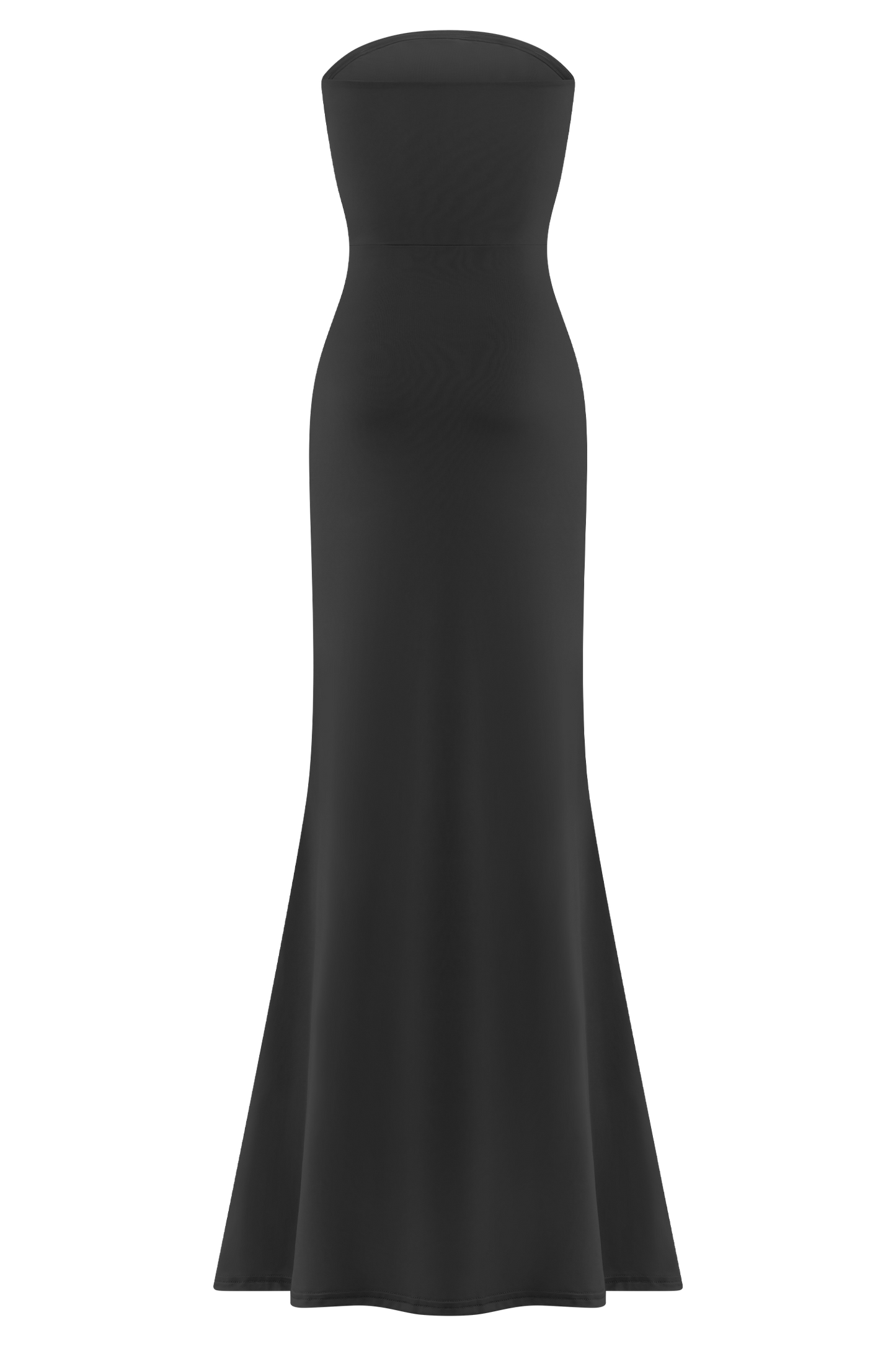 Robe Maxi Slinky sans Bretelles Madison - Noir