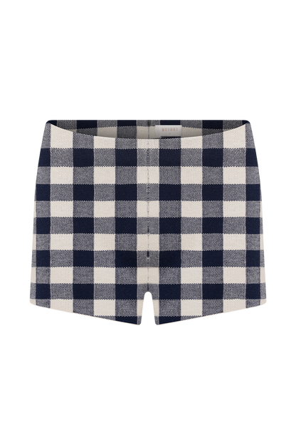 Short en tricot Marcie - Gingham marine