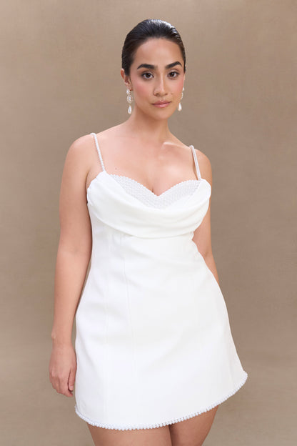 Mini-robe tailleur Liliane - Ivoire