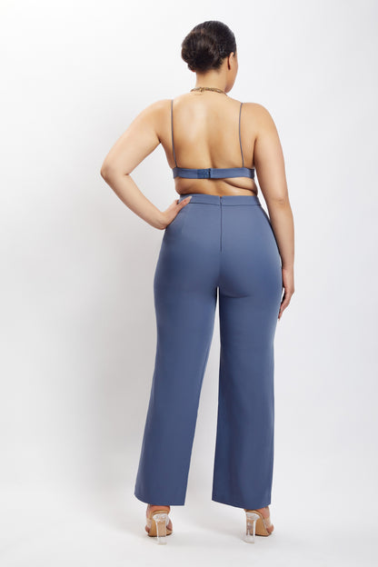 Cynthia Triangle Bralette - Bleu acier