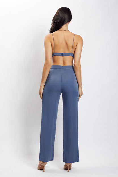 Cynthia Triangle Bralette - Bleu acier