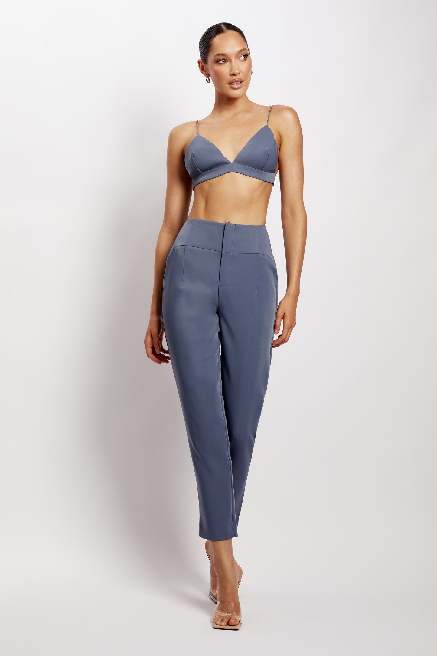 Cynthia Triangle Bralette - Bleu acier