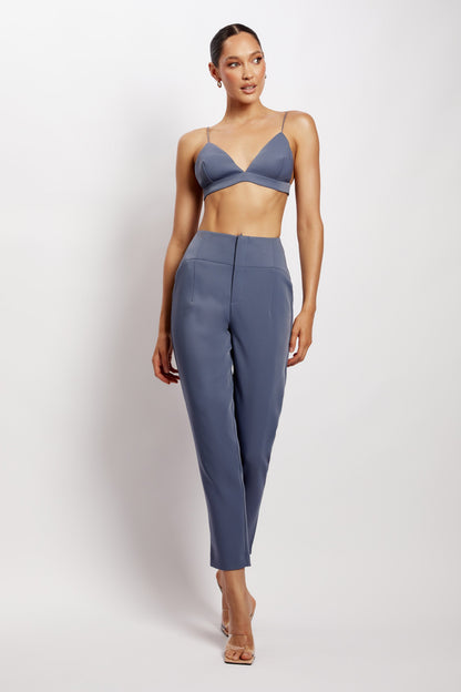 Cynthia Triangle Bralette - Bleu acier