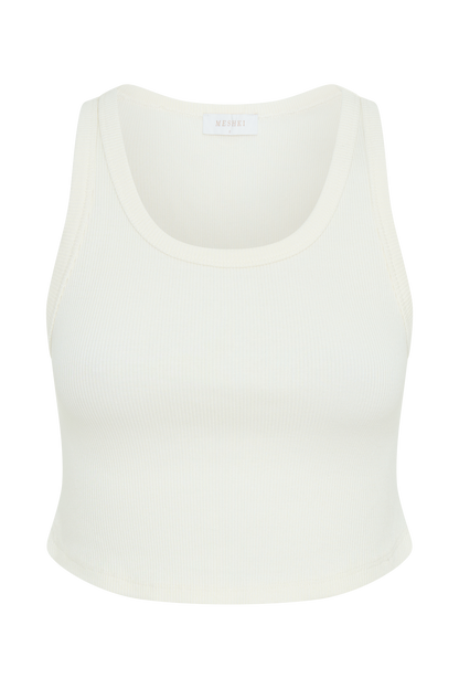 Débardeur côtelé Morgana - Blanc
