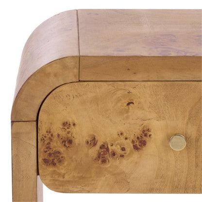 Table de chevet Hinata en bois naturel