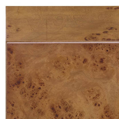Table de chevet en bois de Tahan, couleur naturelle