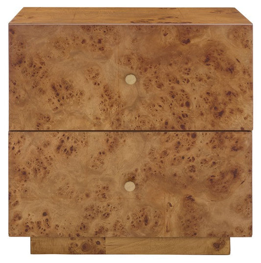 Table de chevet en bois de Tahan, couleur naturelle