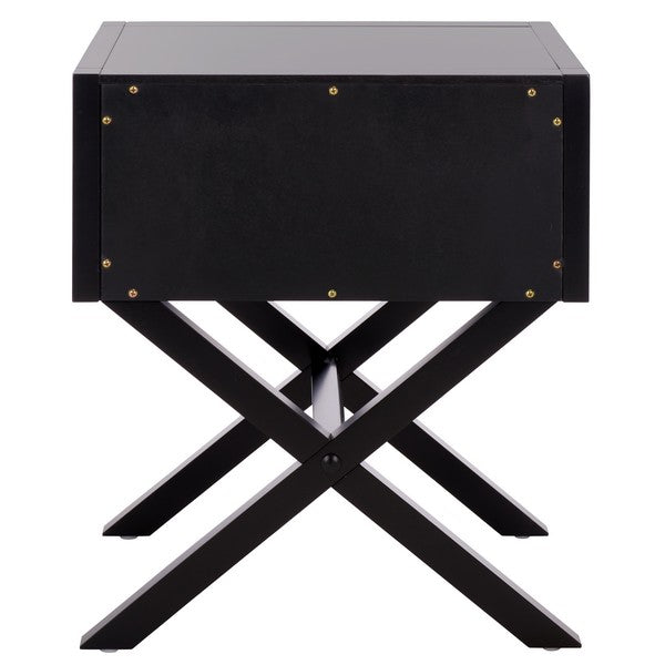 Table de chevet Sadie Wood en noir 