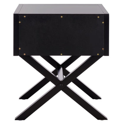 Table de chevet Sadie Wood en noir 