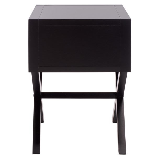 Table de chevet Sadie Wood en noir 