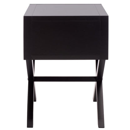 Table de chevet Sadie Wood en noir 