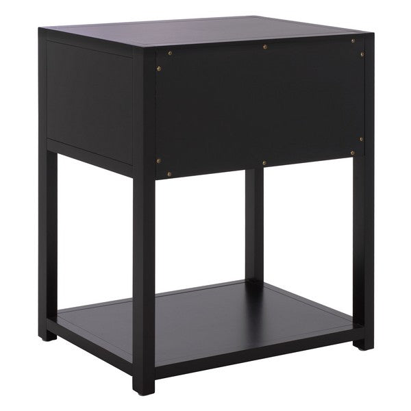 Table de chevet Sadie Wood en noir