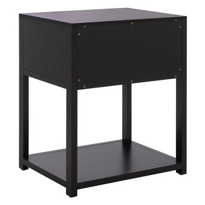 Table de chevet Sadie Wood en noir