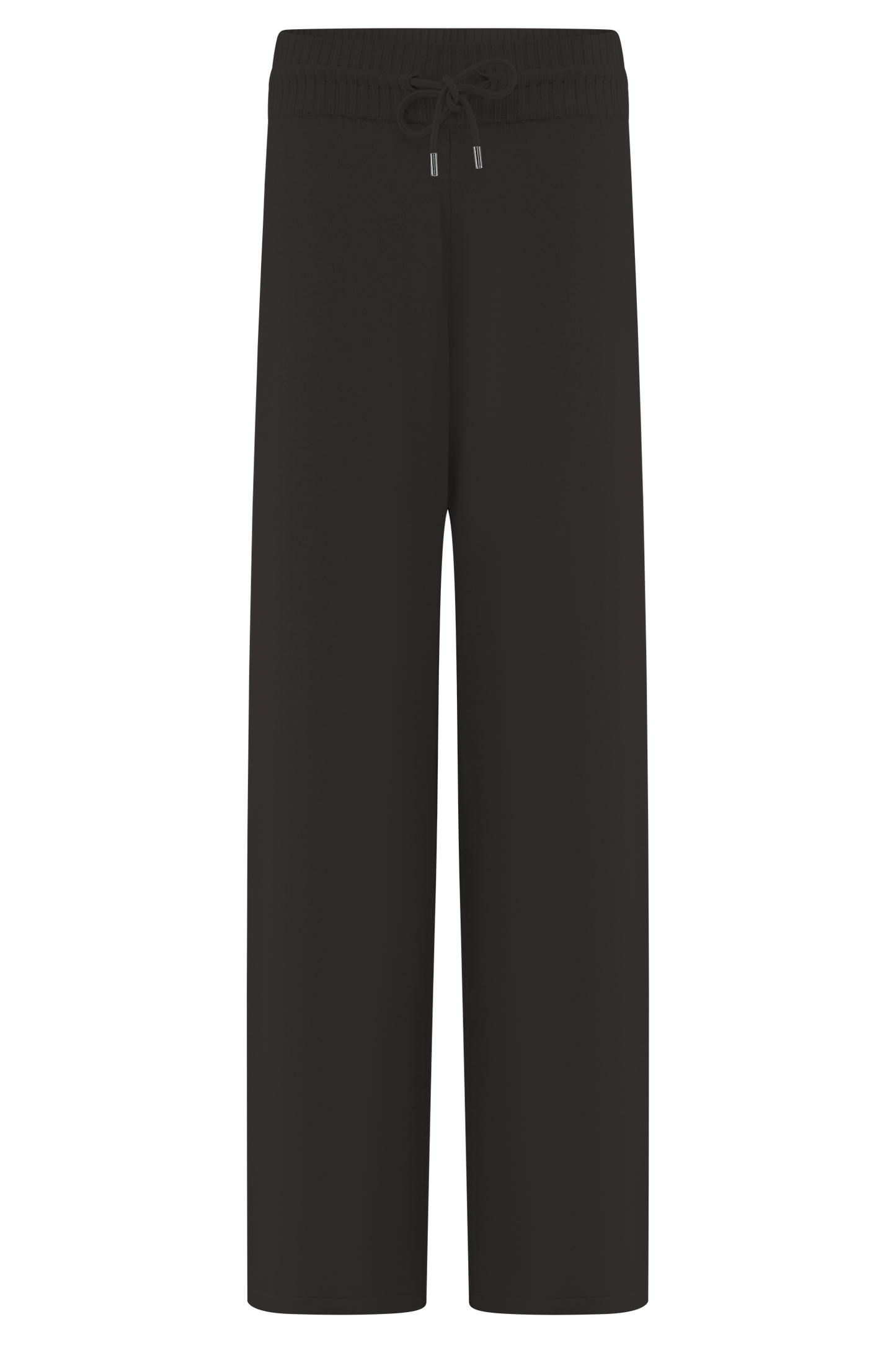 Pantalon large en tricot Natalya - Chocolat noir