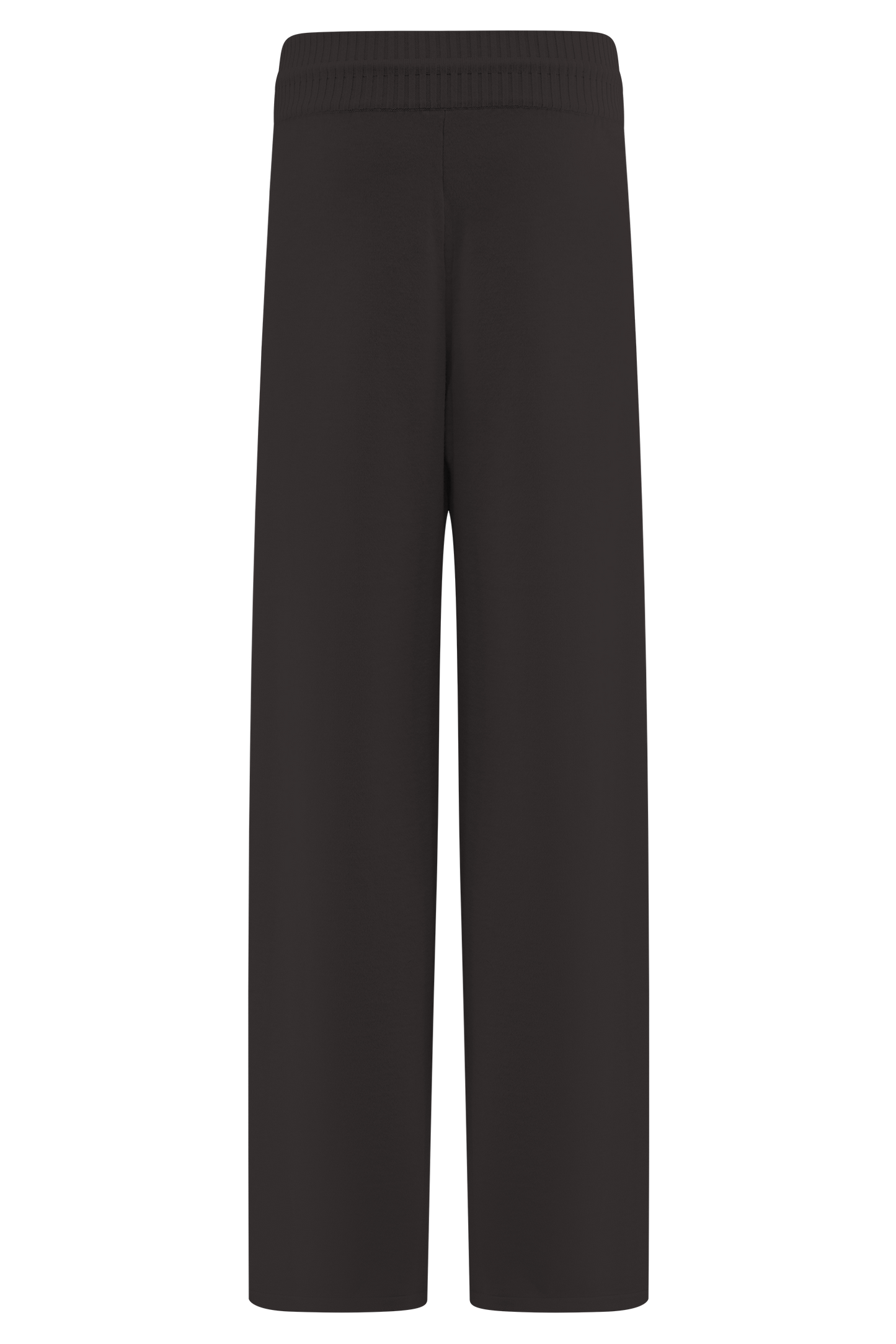 Pantalon large en tricot Natalya - Chocolat noir