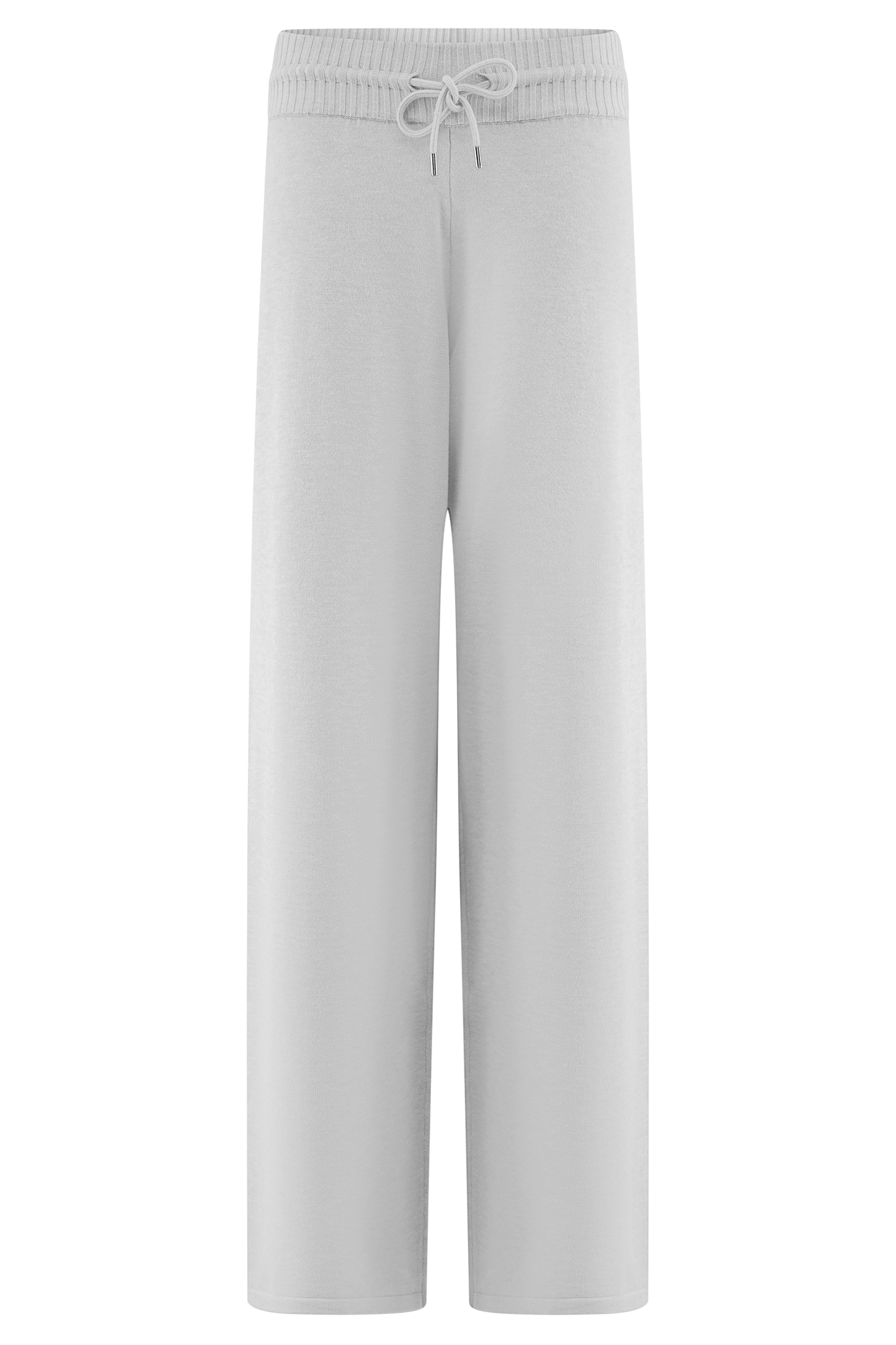 Pantalon large en tricot Natalya - Gris chiné
