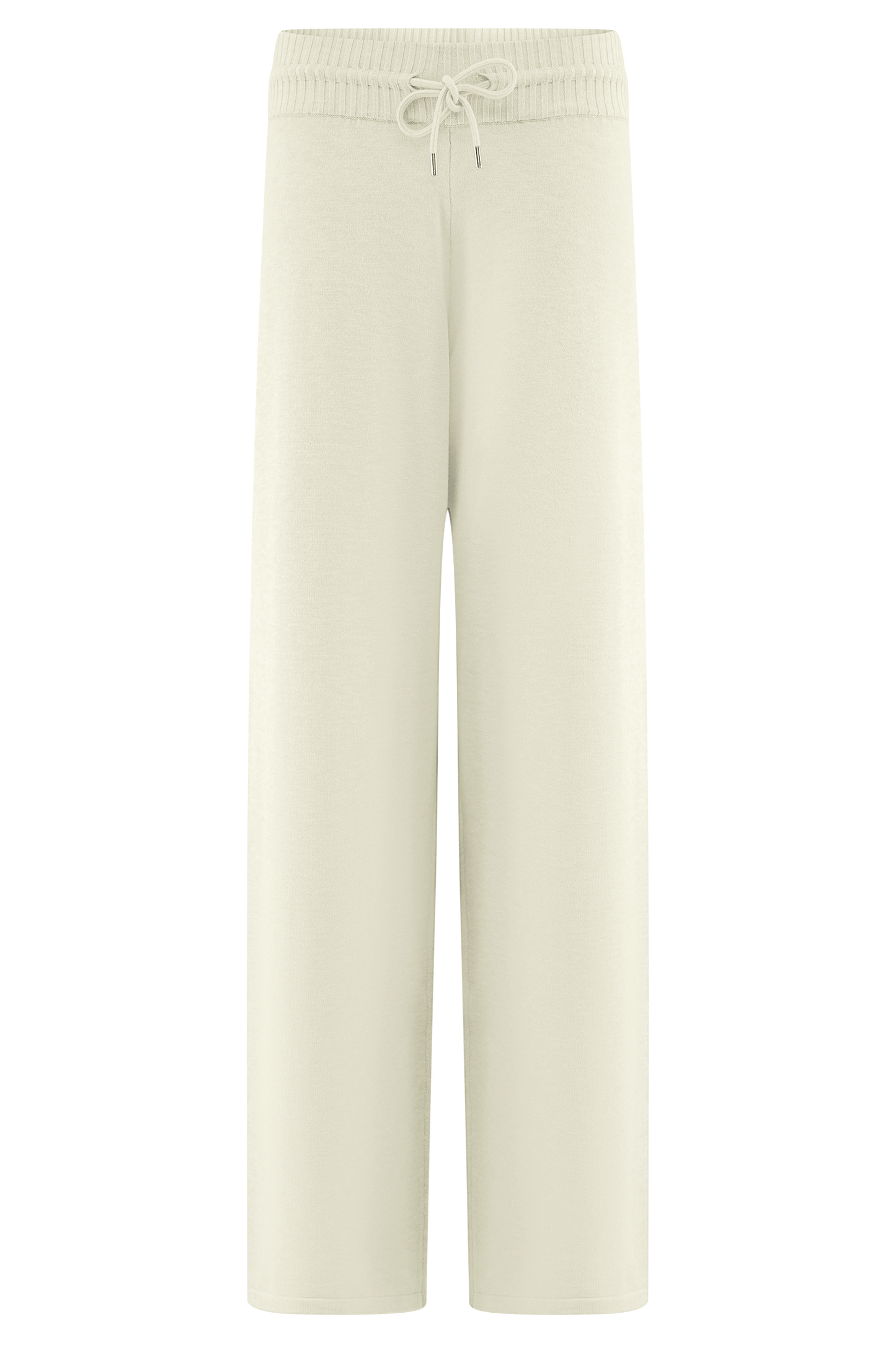 Pantalon large en tricot Natalya - Ivoire
