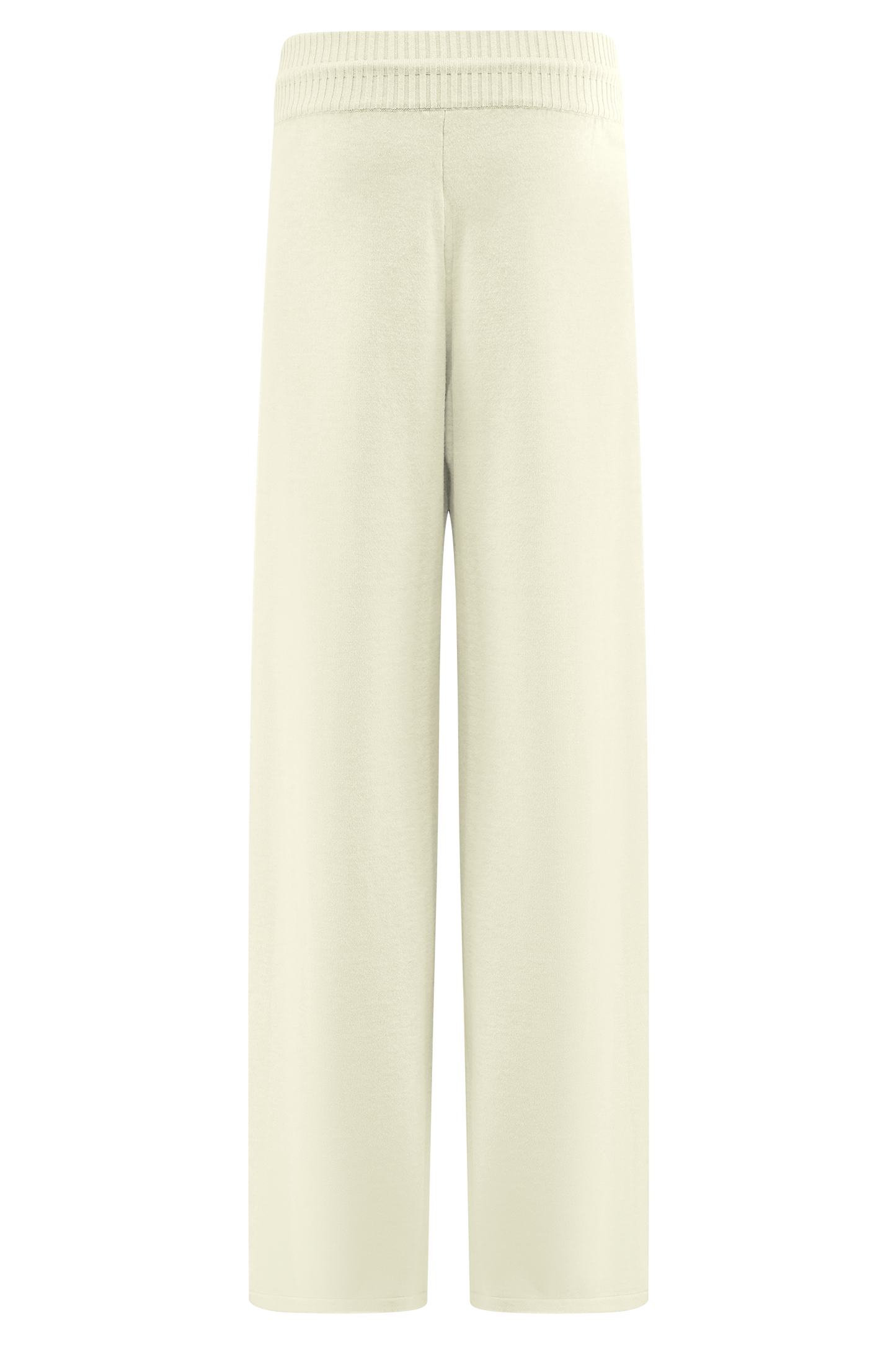 Pantalon large en tricot Natalya - Ivoire