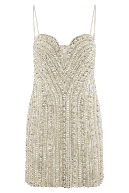 Mini-robe Naveena Ornée - Argent