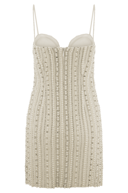 Mini-robe Naveena Ornée - Argent