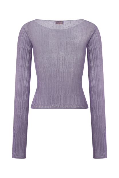 Top en tricot à manches longues Orianna Orchid - Orchid