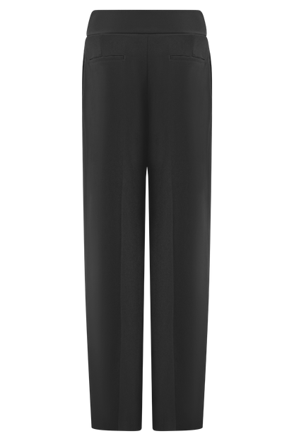 Pantalon à taille haute et plis Penelope - Noir