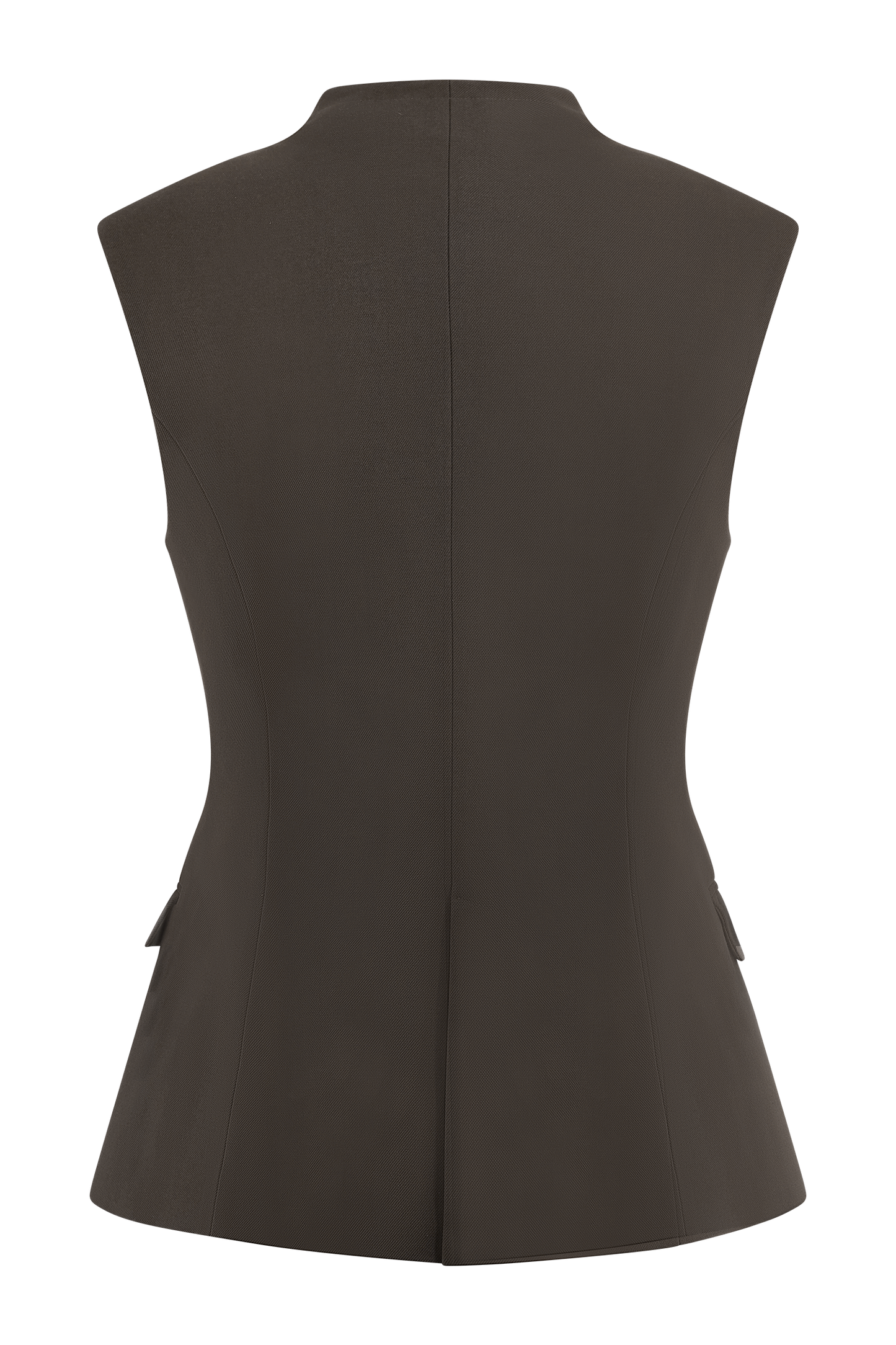 Blazer sans manches de tailleur Penelope - Chocolat