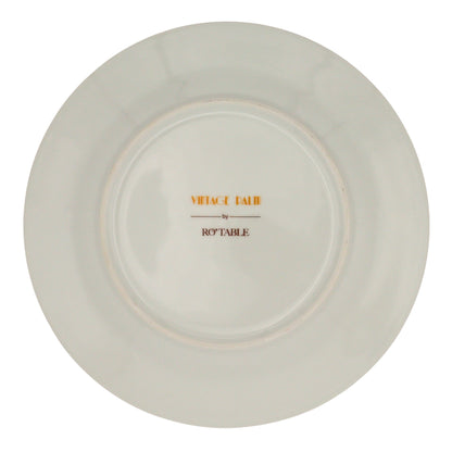 Assiette plate en forme de feuille, couleur pistache et litchi, avec bord doré peint à la main (lot de 4)