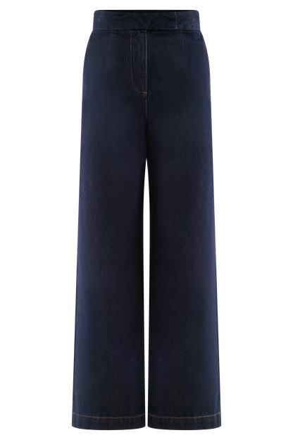 Rayne - Jeans à jambes larges en jean - Bleu indigo