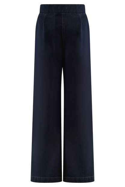 Rayne - Jeans à jambes larges en jean - Bleu indigo