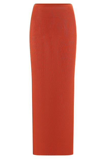 Jupe Maxi Tricot Reagan - Orange
