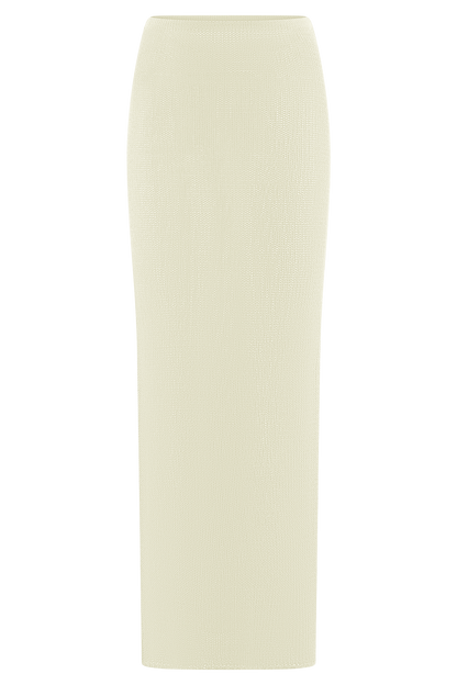 Jupe Maxi Tricot Reagan - Blanche