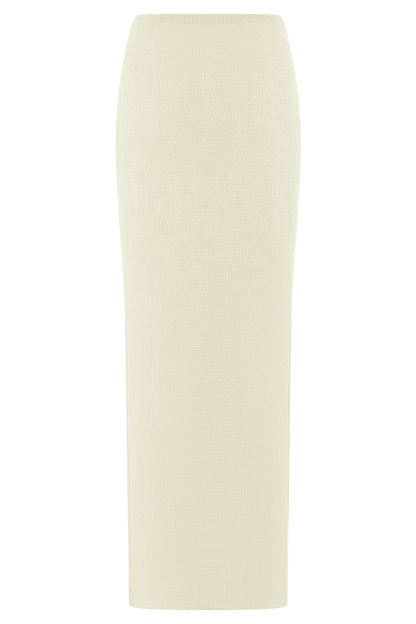 Jupe Maxi Tricot Reagan - Blanche