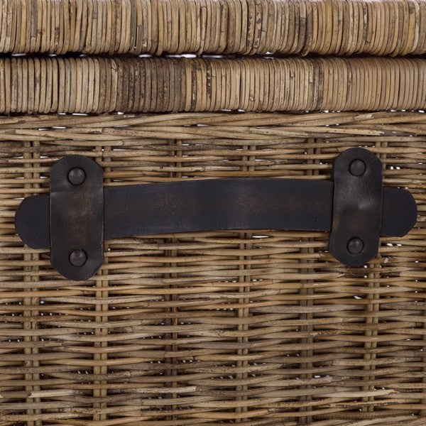 Bac de rangement en bois Sanaki naturel