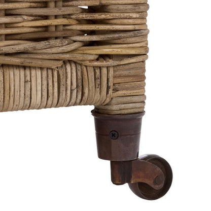 Bac de rangement en bois Sanaki naturel