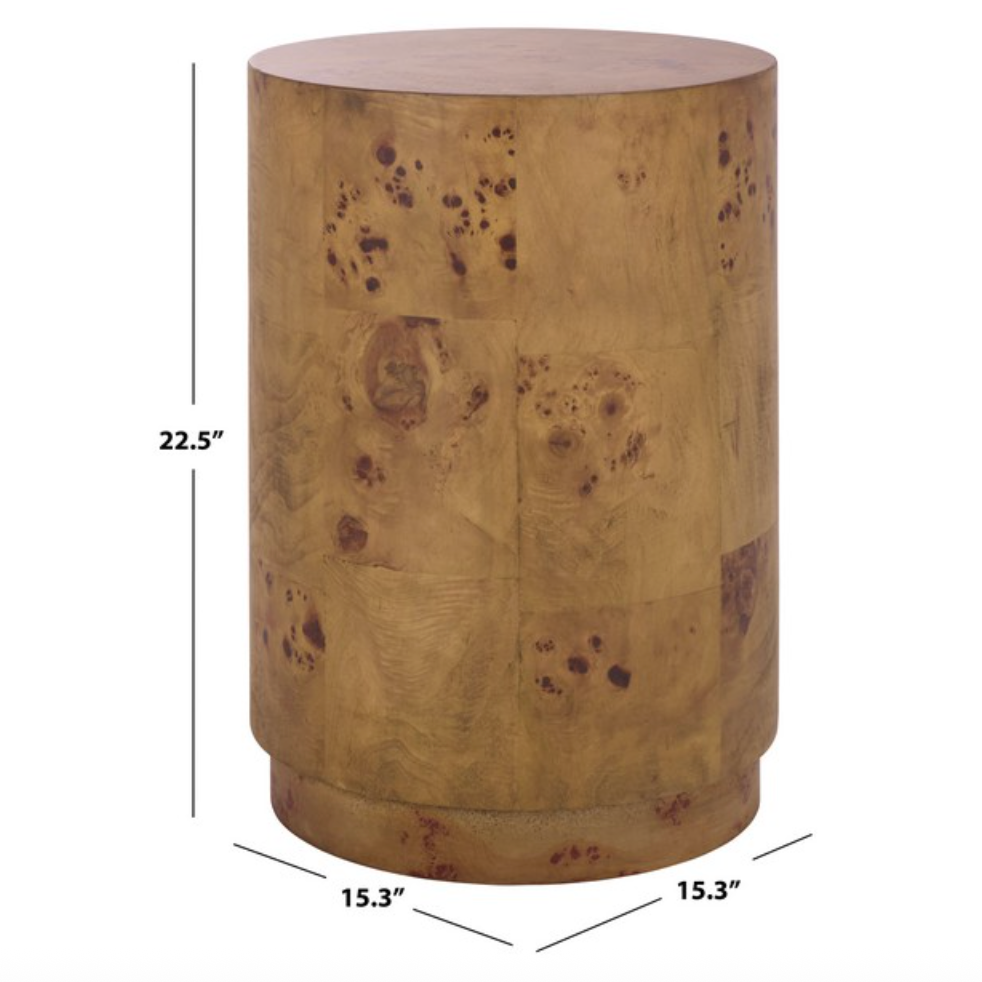 Table d'appoint en bois Siya marron