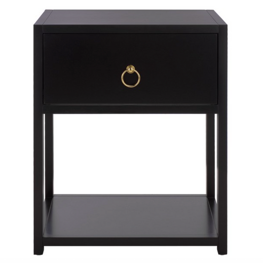 Table de chevet Sadie Wood en noir
