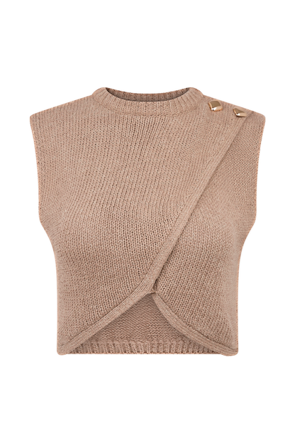 Top en tricot à superpositions Sloane - Latte
