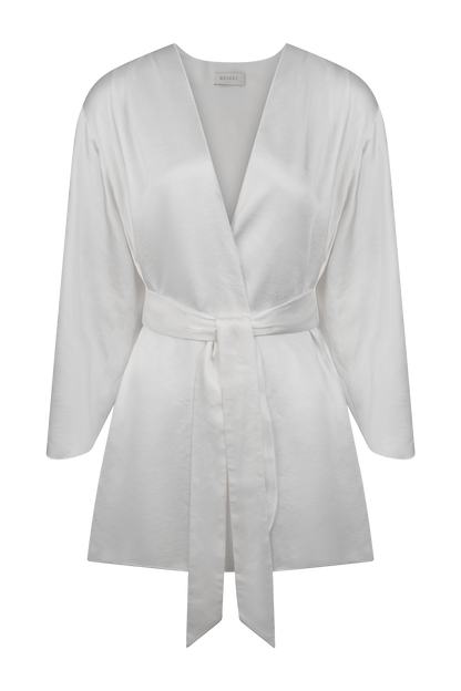 Manteau de mariée en satin Sterling - Ivoire