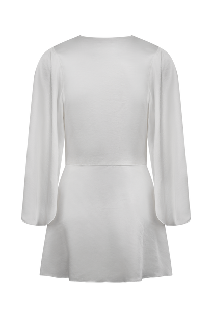 Manteau de mariée en satin Sterling - Ivoire