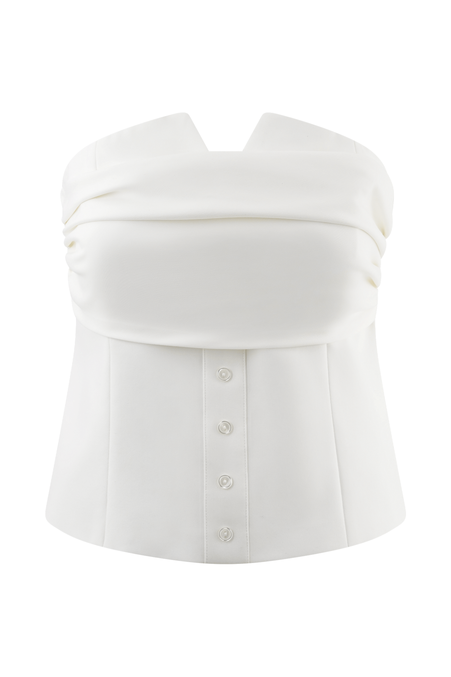 Haut en coton sans bretelles Zillah - Blanc