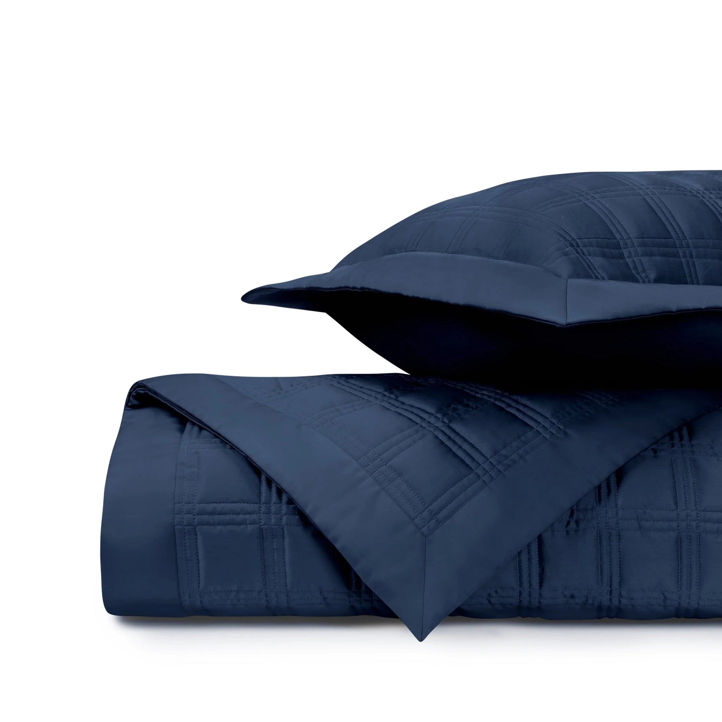 Couvre-lit matelassé en blocs