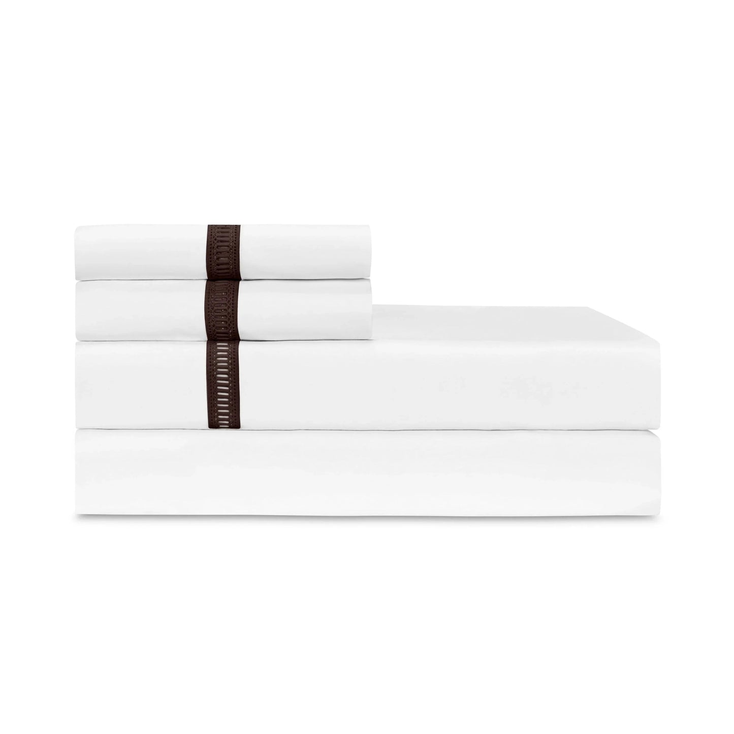 Paire de taies d'oreiller doriques