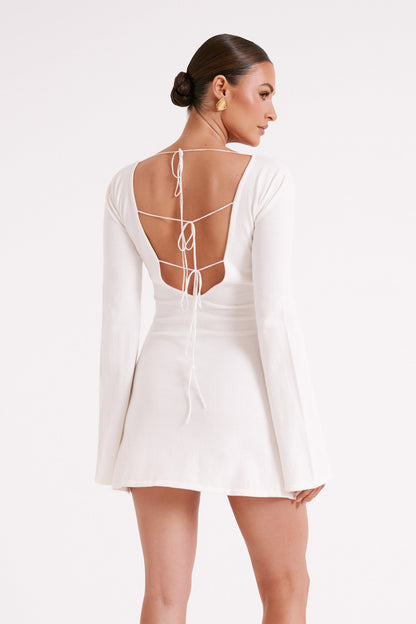 Mini-robe en tricot Jayda - Ivoire