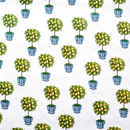 Topiaire de citron réversible avec emballage cadeau en treillis