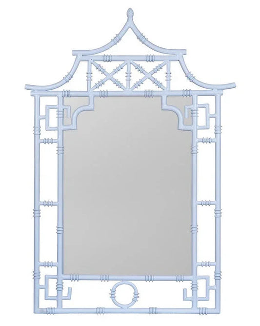 Miroir Pagode bleu pâle